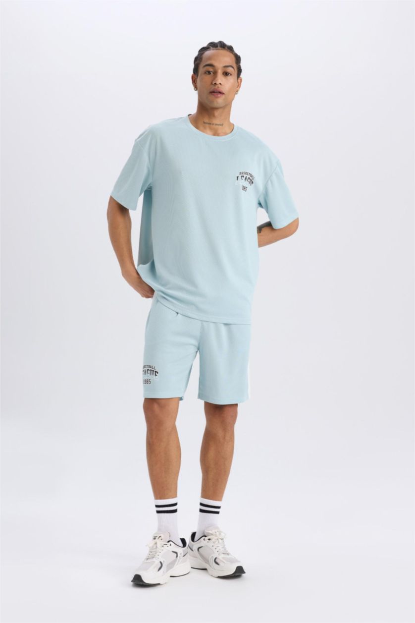 Man Mint DeFactoFit Standard Fit Sports Tulle Shorts