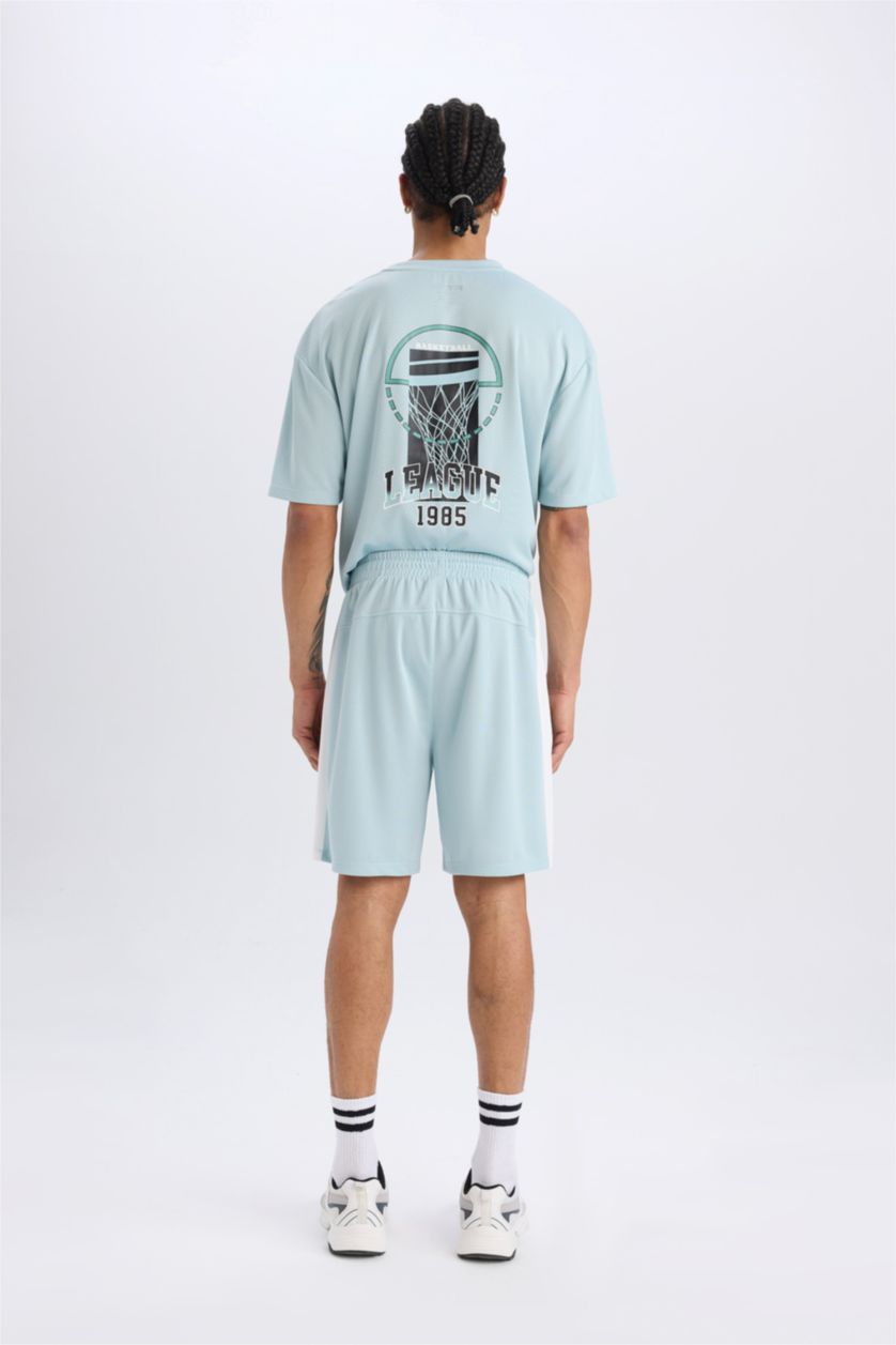 Man Mint DeFactoFit Standard Fit Sports Tulle Shorts