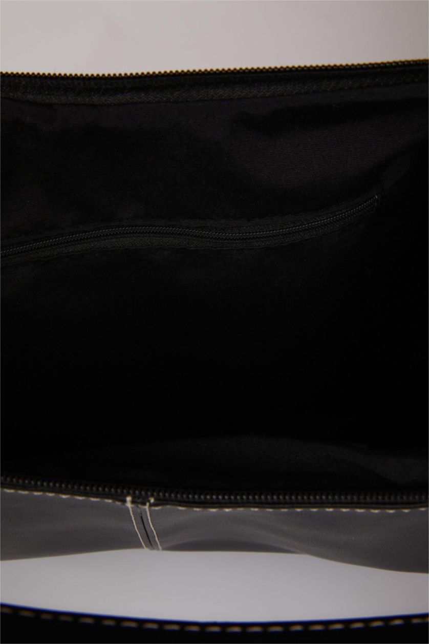 Women Black Faux Leather Shoulder bag