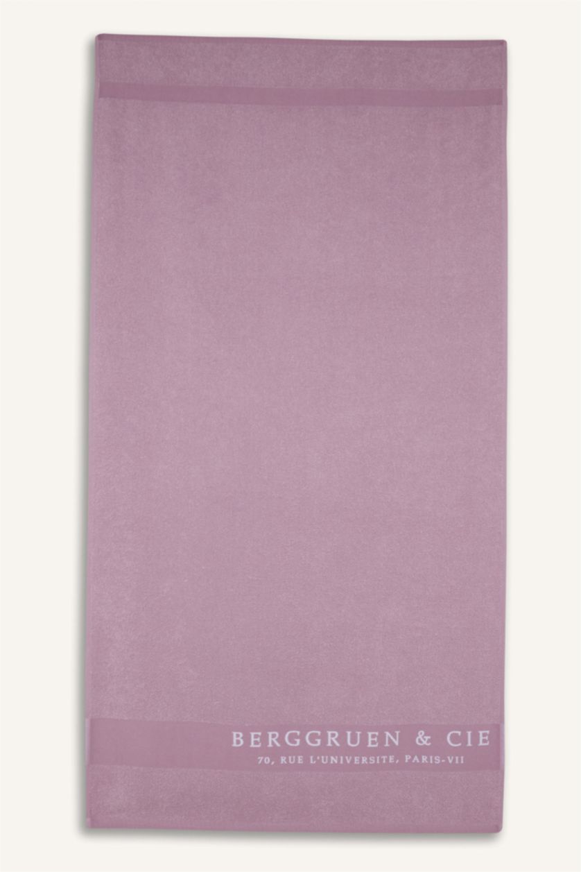 Kadın Koyu Pembe Desenli Pamuklu Plaj Havlusu