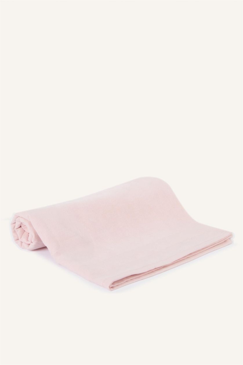 Kadın Pembe Desenli Pamuklu Plaj Havlusu