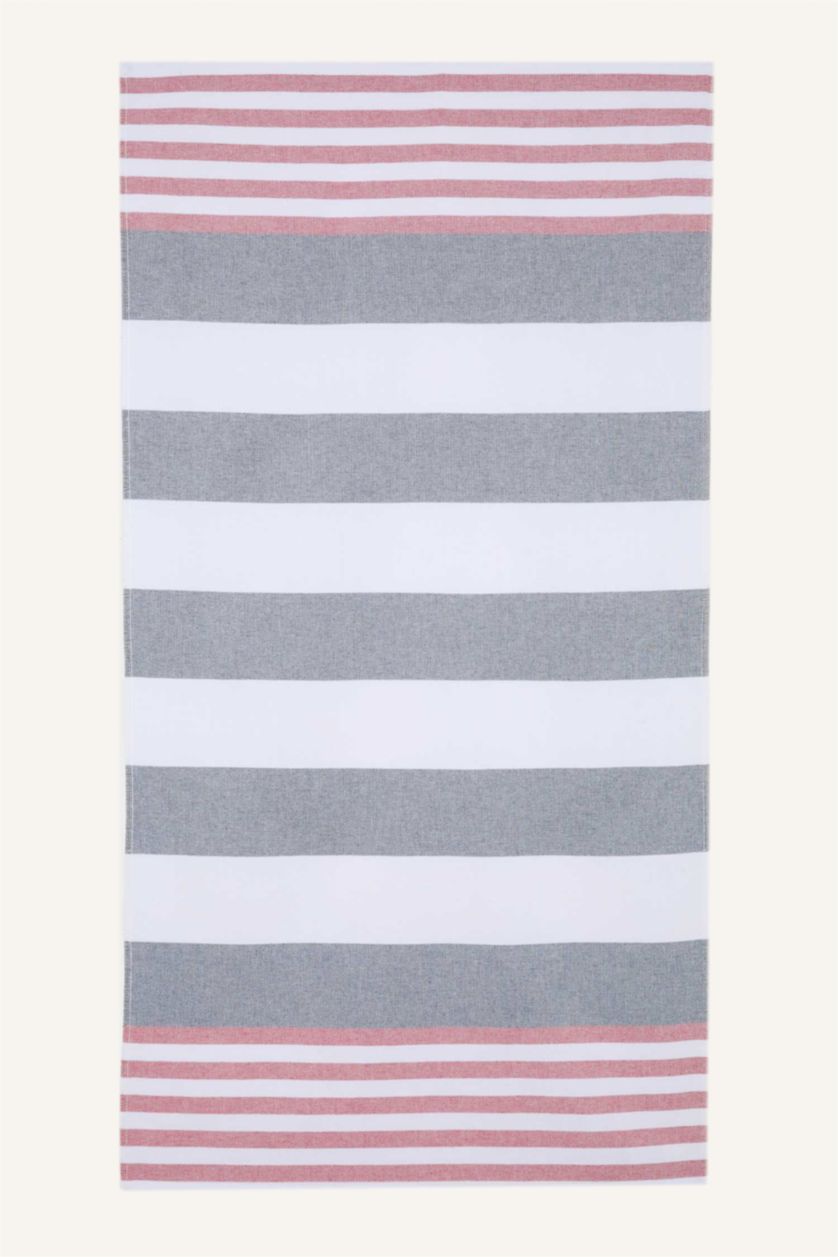 Woman NAVY Woman Patterned Cotton Beach Towel