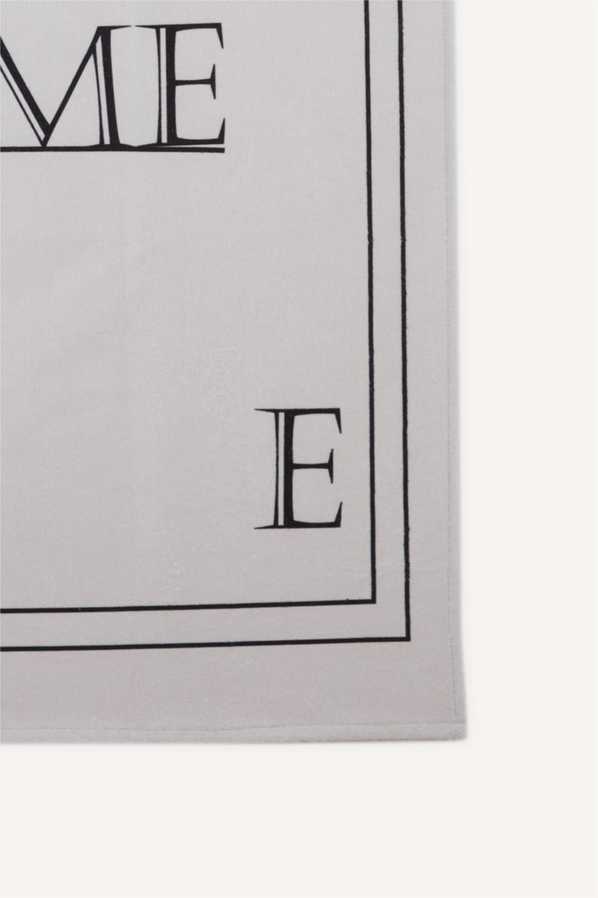 Kadın Kırmızı Kadın Desenli Pamuklu Plaj Havlusu