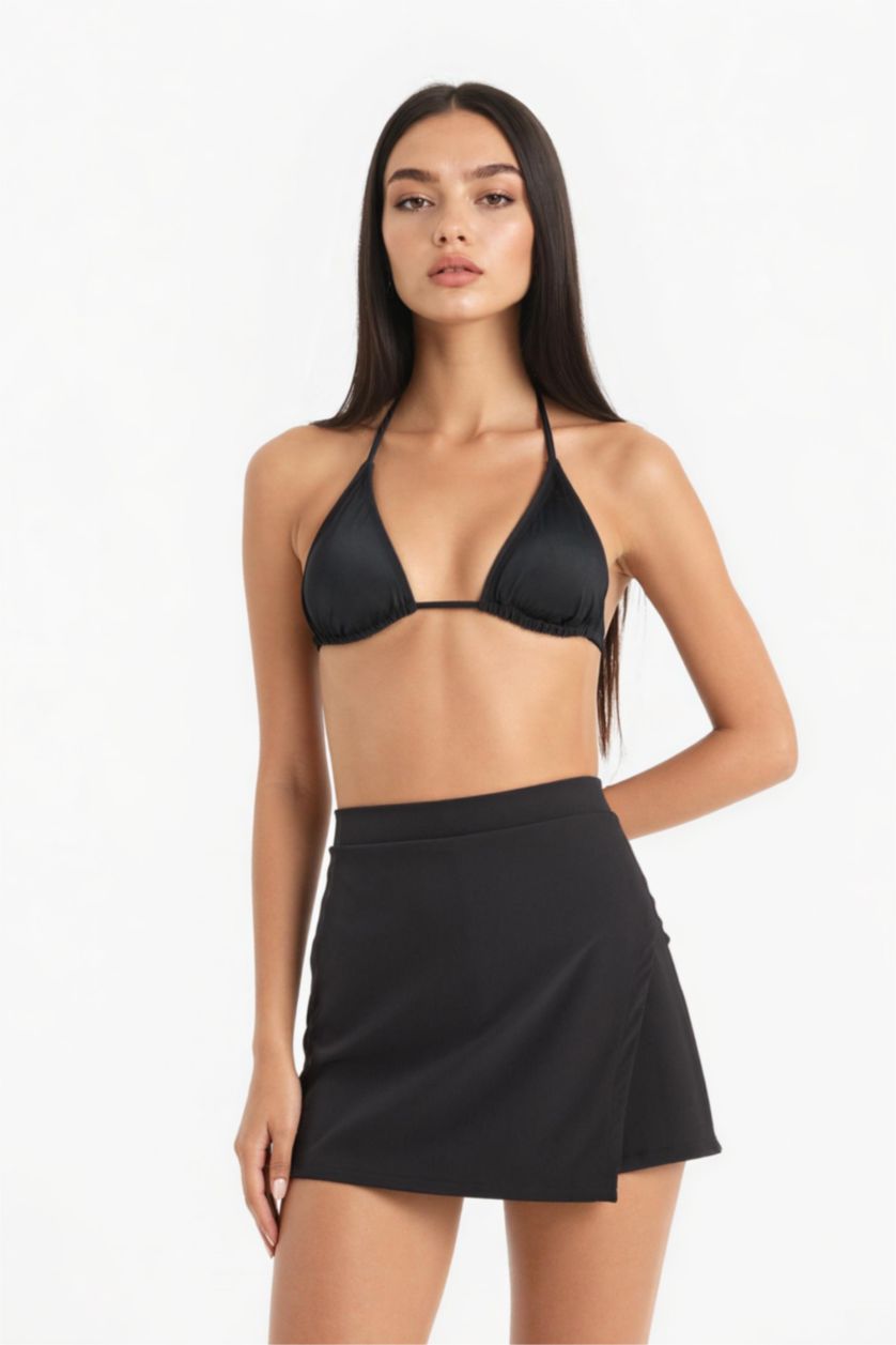 Kadın Siyah Deniz Şortu