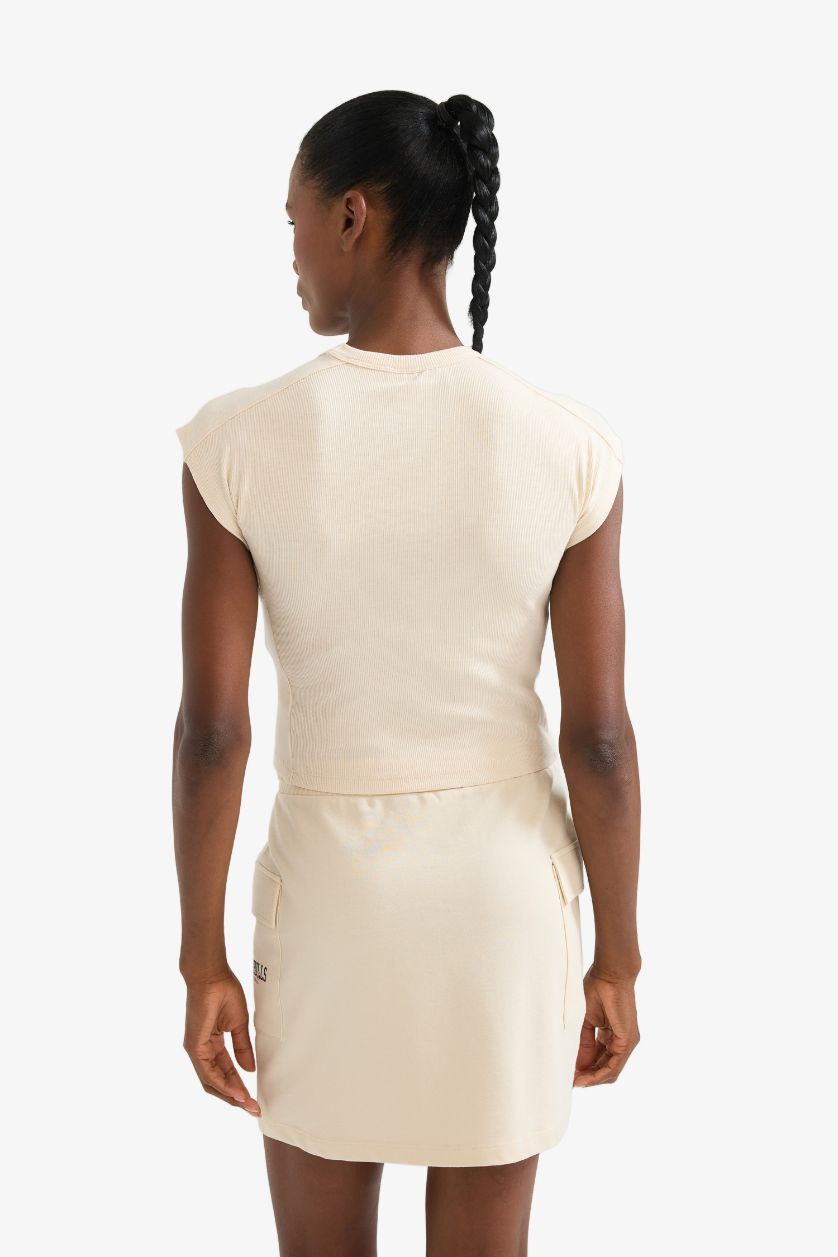 Kadın Kum NBA Chıcago Bulls Standart Fıt Bisiklet Yaka Nakış Baskı Fitilli Kaşkorse Kısa Kollu Tişört