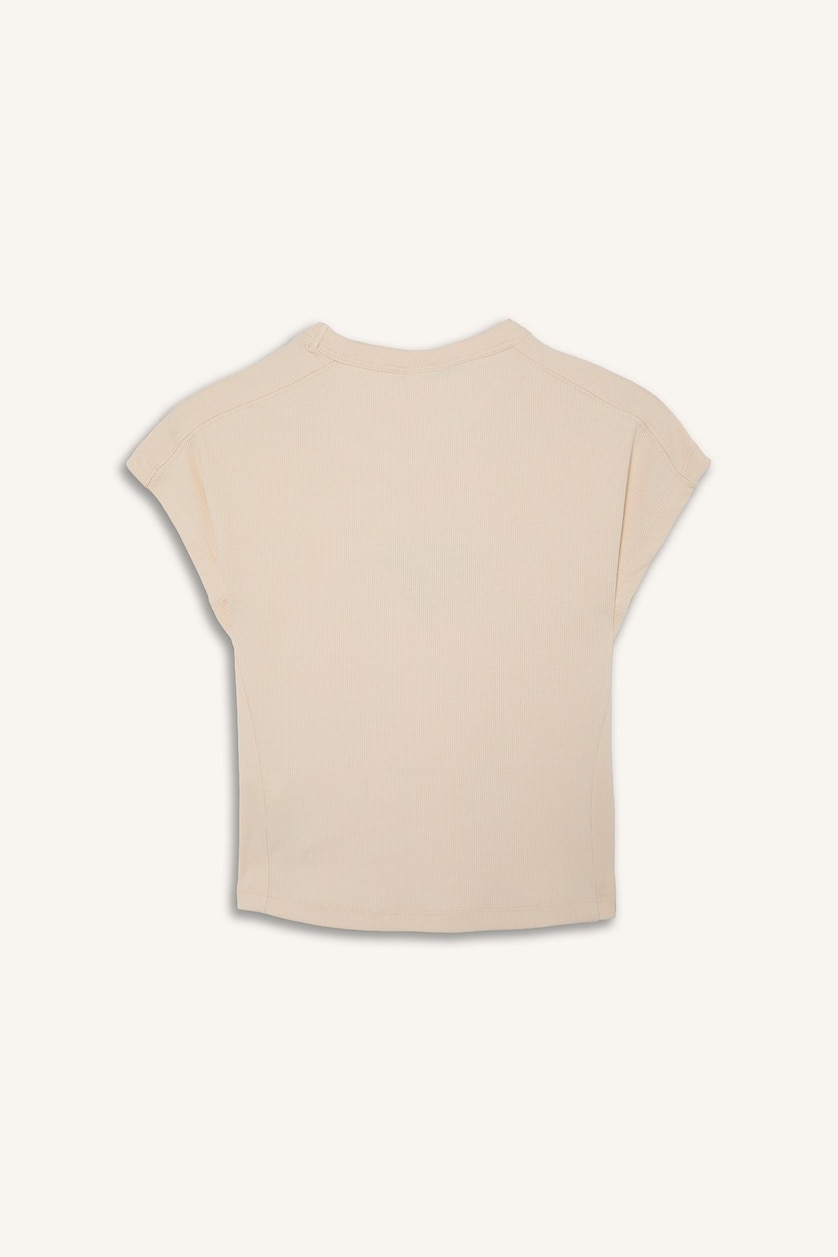 Women Sand Standard Fit Camisole Short Sleeve T-Shirt