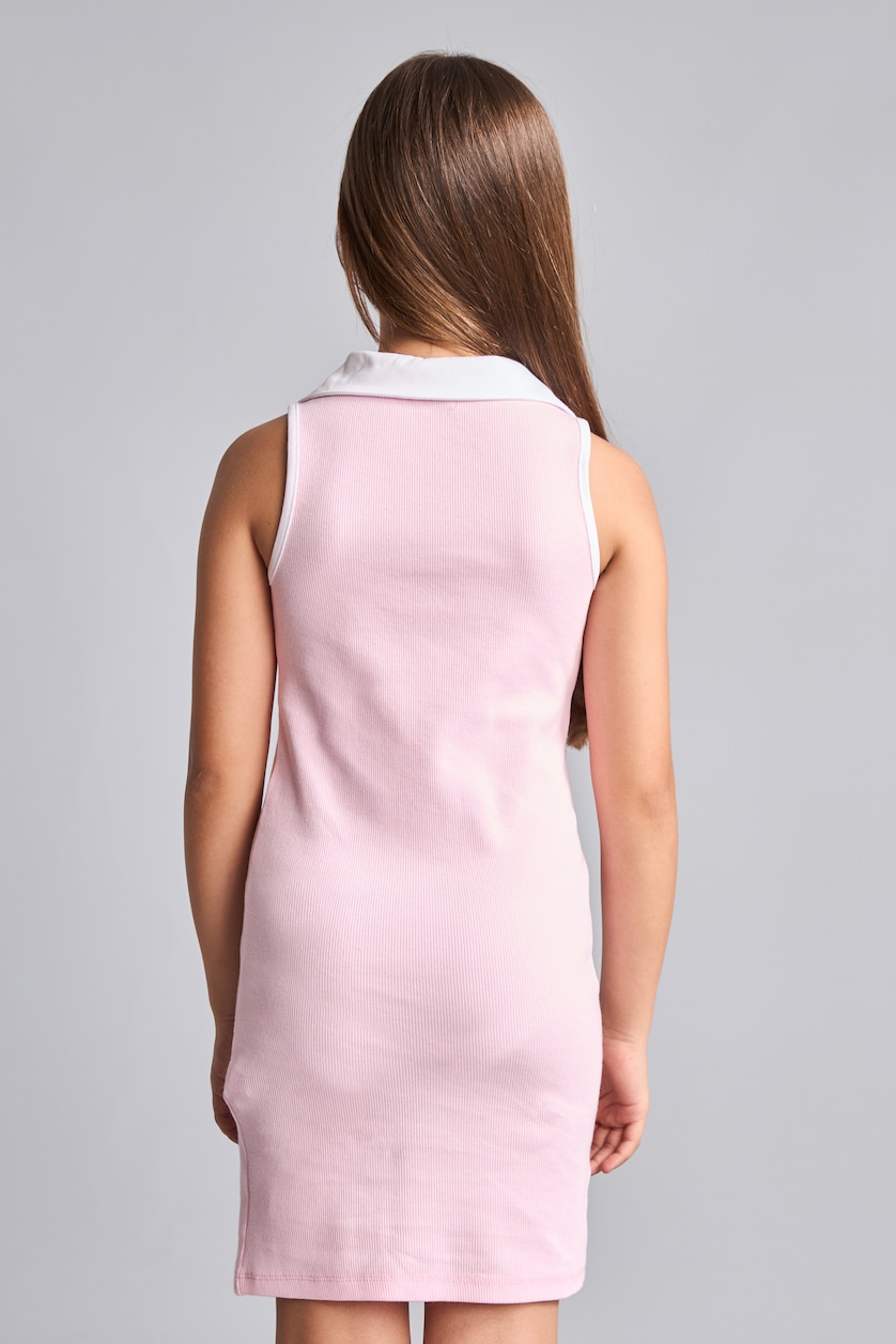 بناتي زهري فاتح Girl Sleeveless Pink Dress