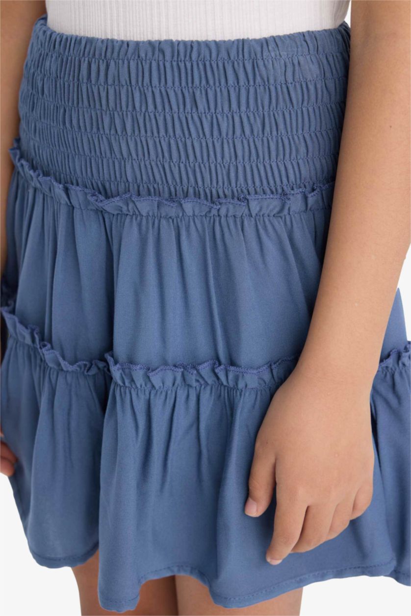 GIRLS & TEENS Light Indigo Girl Viscose Skirt