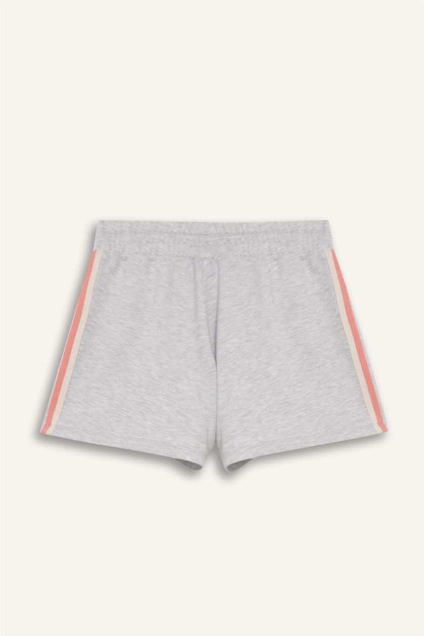 Kadın Gri Melanj NBA Brooklyn Nets Standart Fıt Kısa Paça Şort