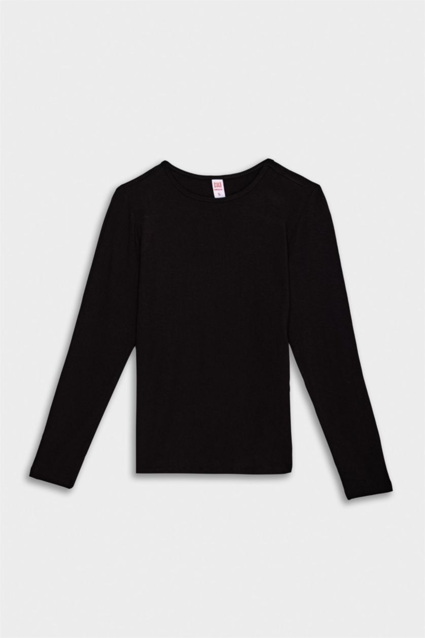 WOMAN Black Fall in Love Viscose Top