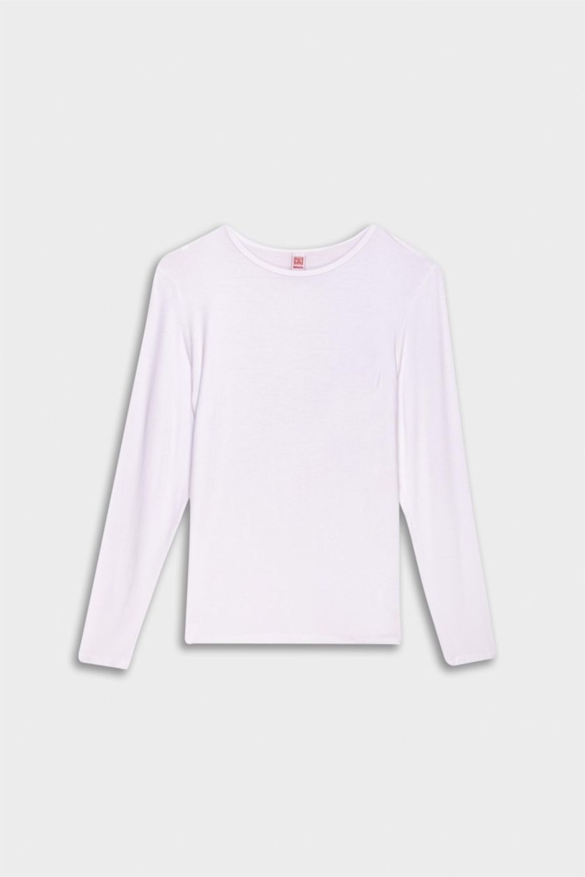 WOMAN White Viscose Knitted Tops