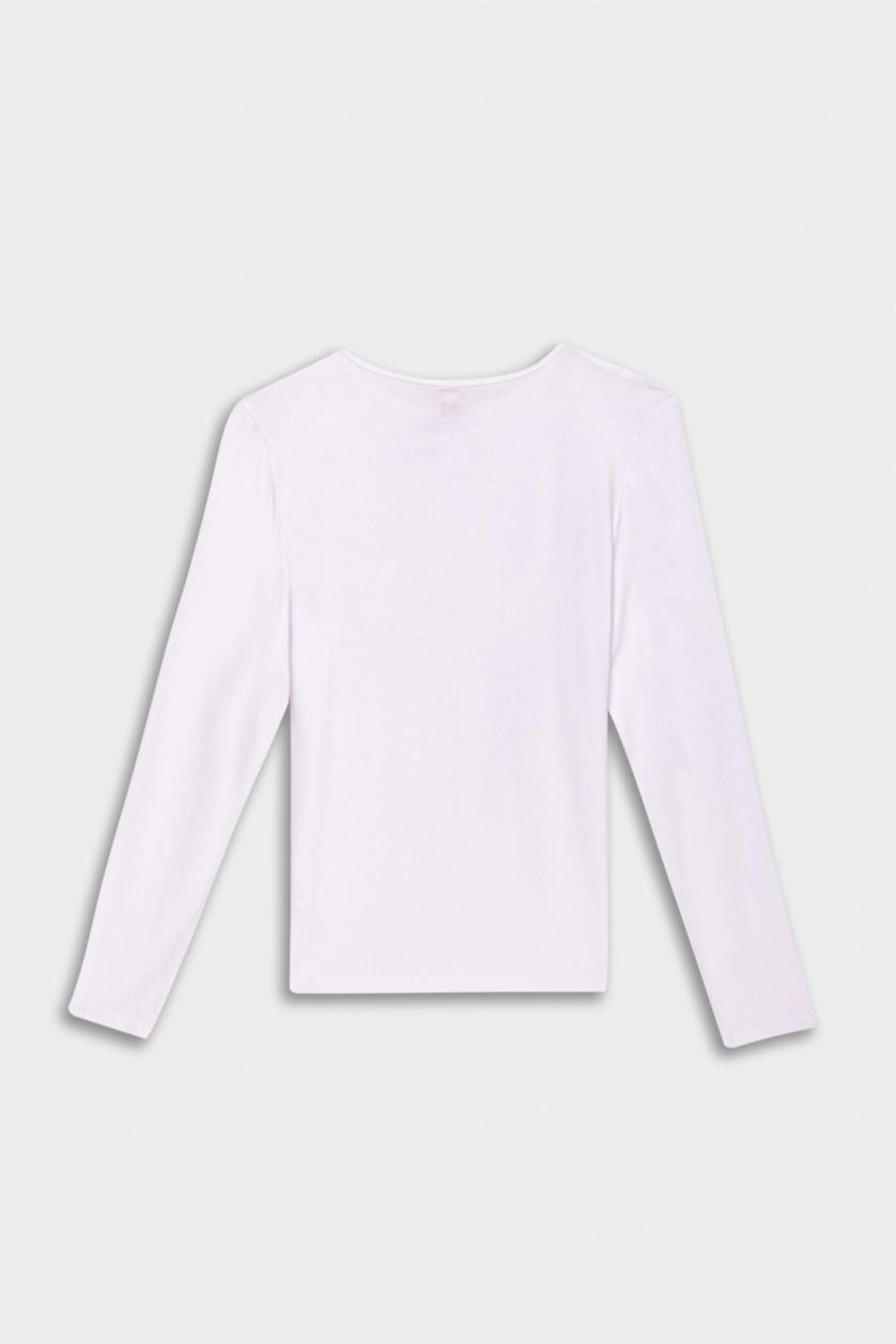 WOMAN White Viscose Knitted Tops