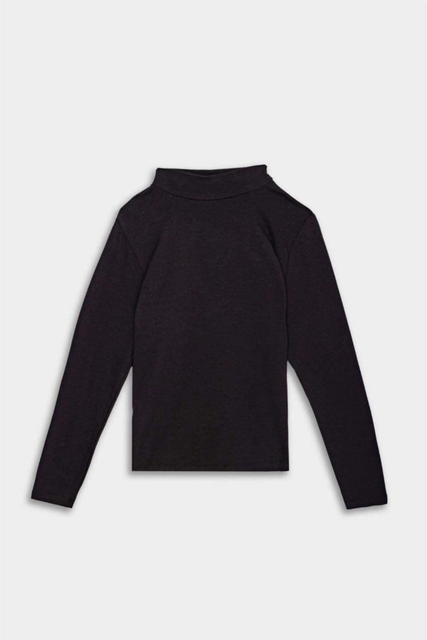 حريمي أسود توب فيسكوز أسود سادة من Fall in Love