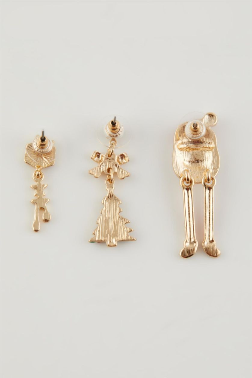 Kadın Karma Kadın Yılbaşı Temalı 3'lü Küpe