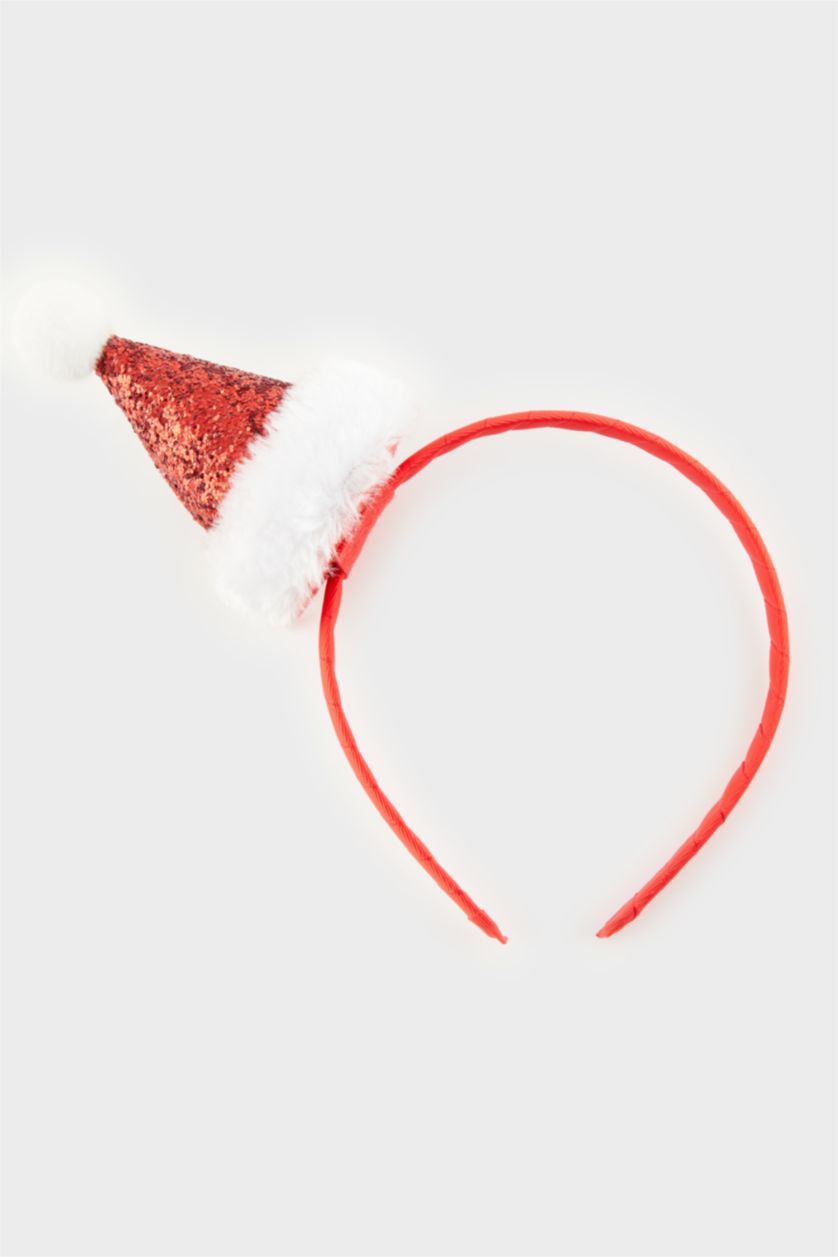 Kadın Kırmızı Kadın Yılbaşı Şapkalı Taç