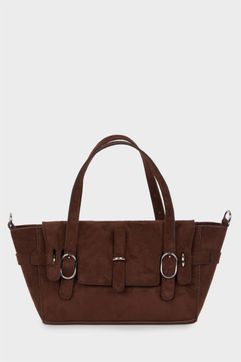 Women Brown Suede Shoulder bag
