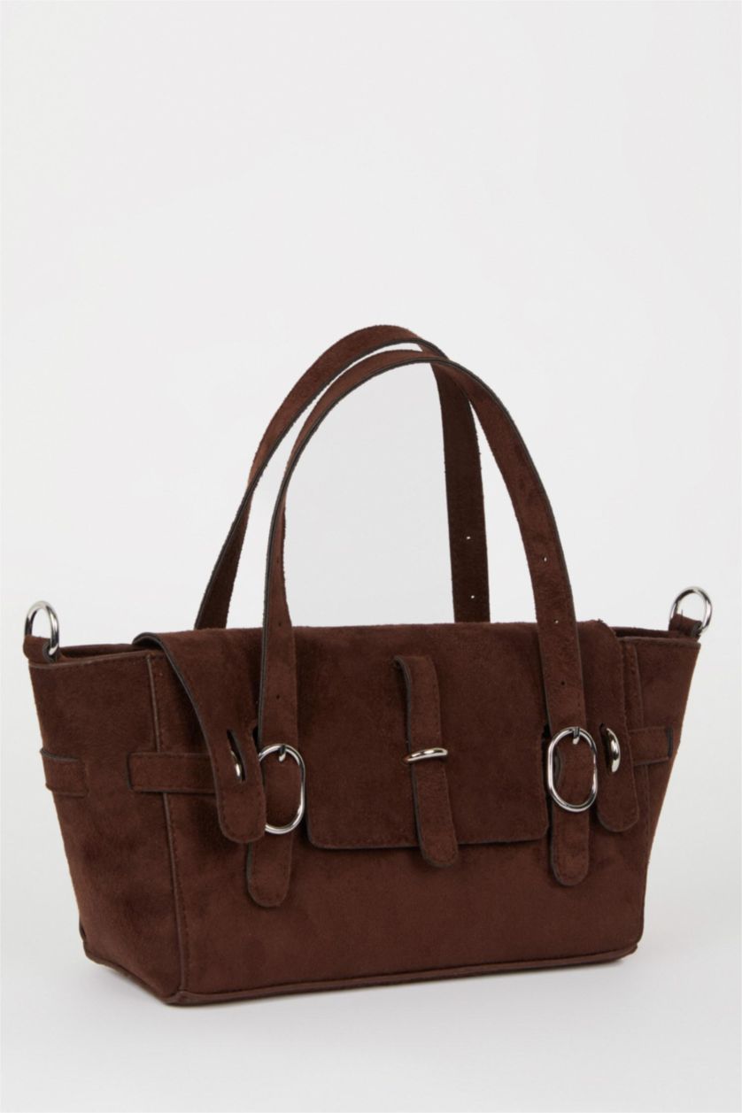 Women Brown Suede Shoulder bag