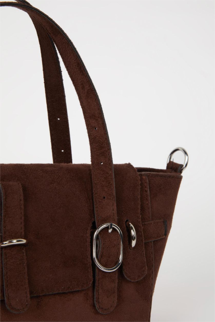 Women Brown Suede Shoulder bag
