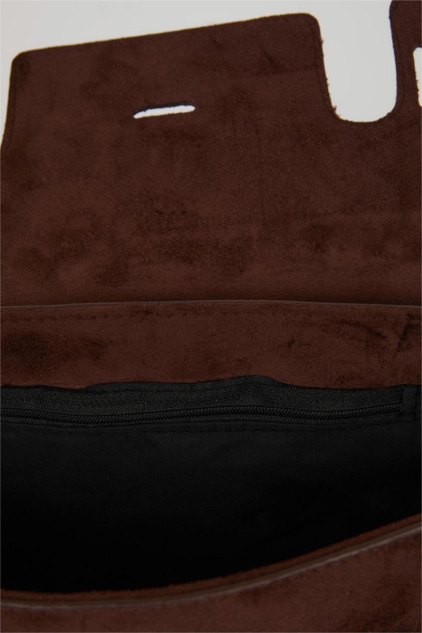 Women Brown Suede Shoulder bag
