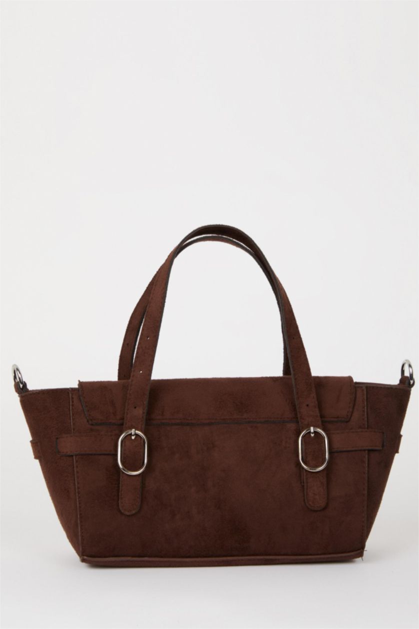 Women Brown Suede Shoulder bag