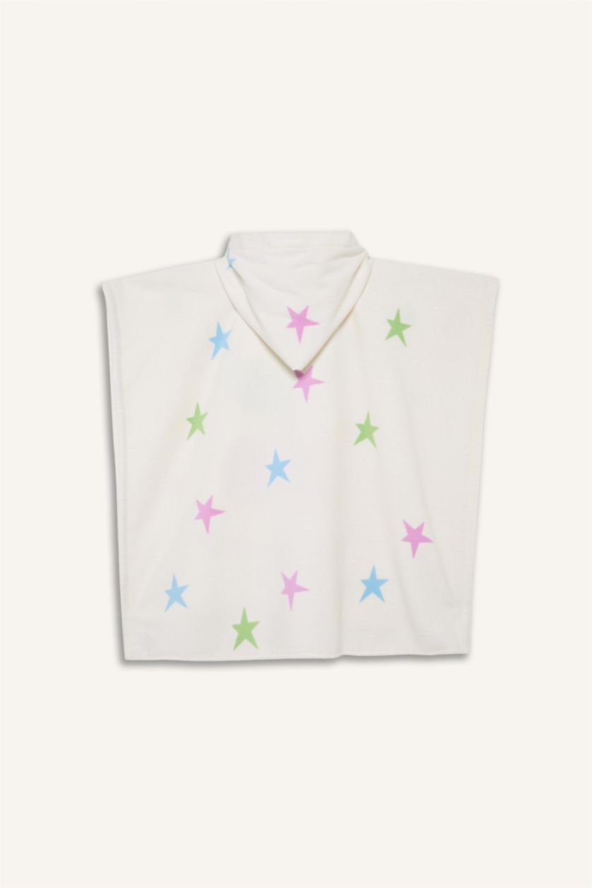 Kız Çocuk - Genç Kız Vizon Kız Çocuk Desenli Pamuklu Panço Havlu