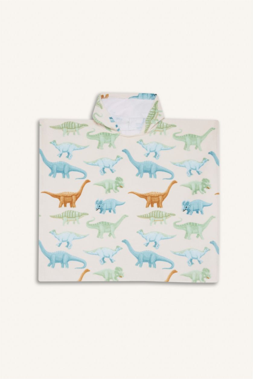 Boys & Teens Vison Boy Patterned Cotton Poncho Towel