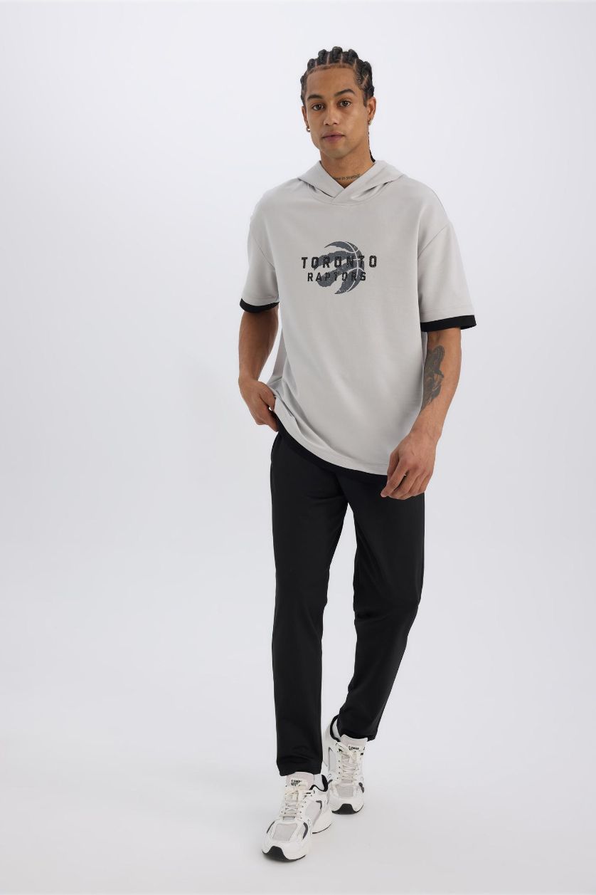 Erkek Siyah Sporcu Jogger Eşofman Altı Slim Fit Dar Kesim Standart Paça Skuba Dalgıç Kumaş Beli Lastikli Düz Paça