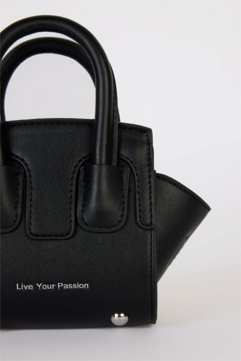 نساء أسود جنطة كتف نسائي جلد صناعي