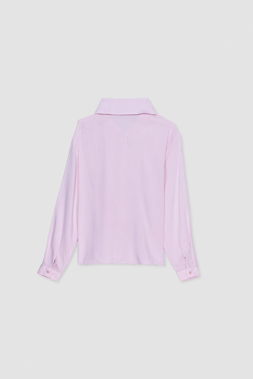 WOMAN Light Pink Regular Fit Long Sleeve Shirt