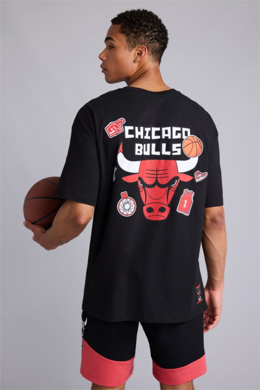 MAN Black Oversize Fit Short Sleeve T-Shirt
