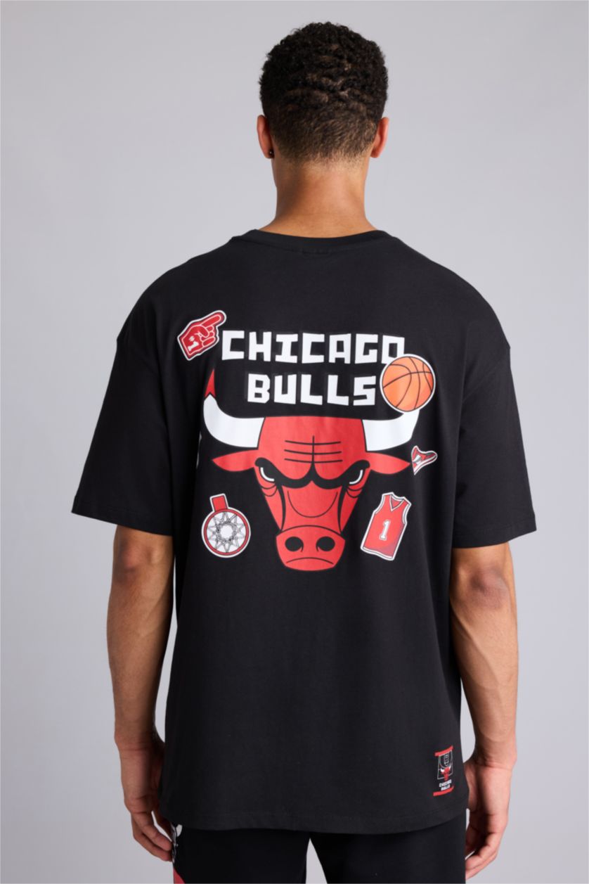 MAN Black Oversize Fit Short Sleeve T-Shirt