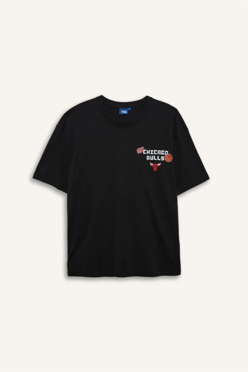MAN Black Oversize Fit Short Sleeve T-Shirt