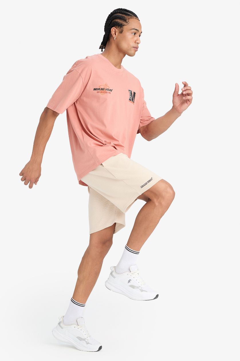 HOMME Beige Short NBA Miami Heat Coupe standard de DeFactoFit