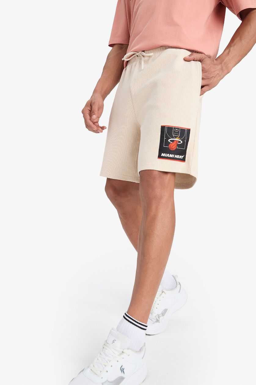 HOMME Beige Short NBA Miami Heat Coupe standard de DeFactoFit