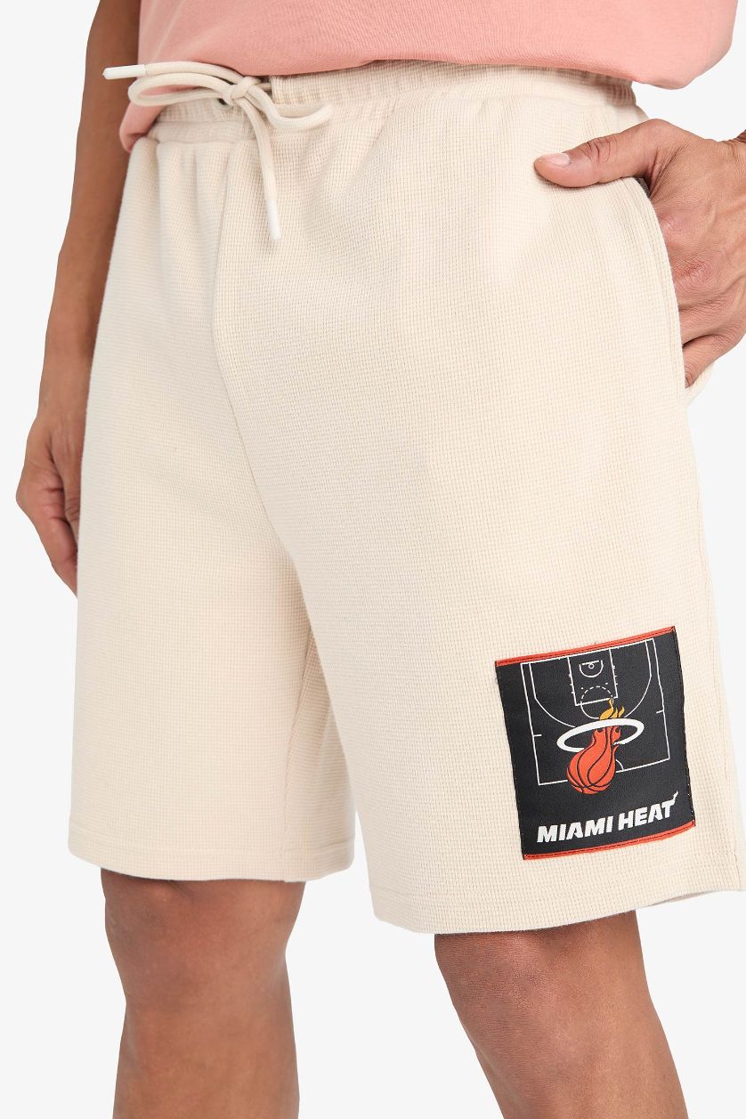 HOMME Beige Short NBA Miami Heat Coupe standard de DeFactoFit