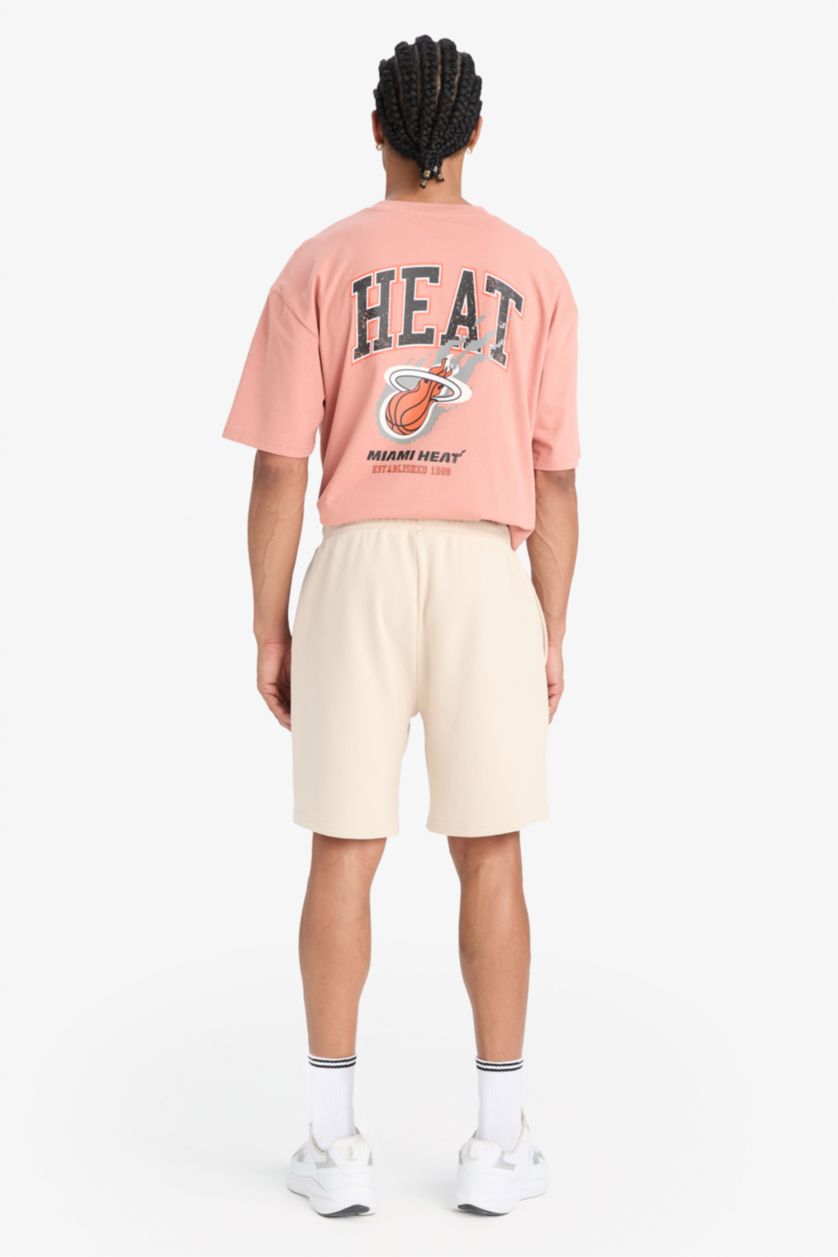 HOMME Beige Short NBA Miami Heat Coupe standard de DeFactoFit