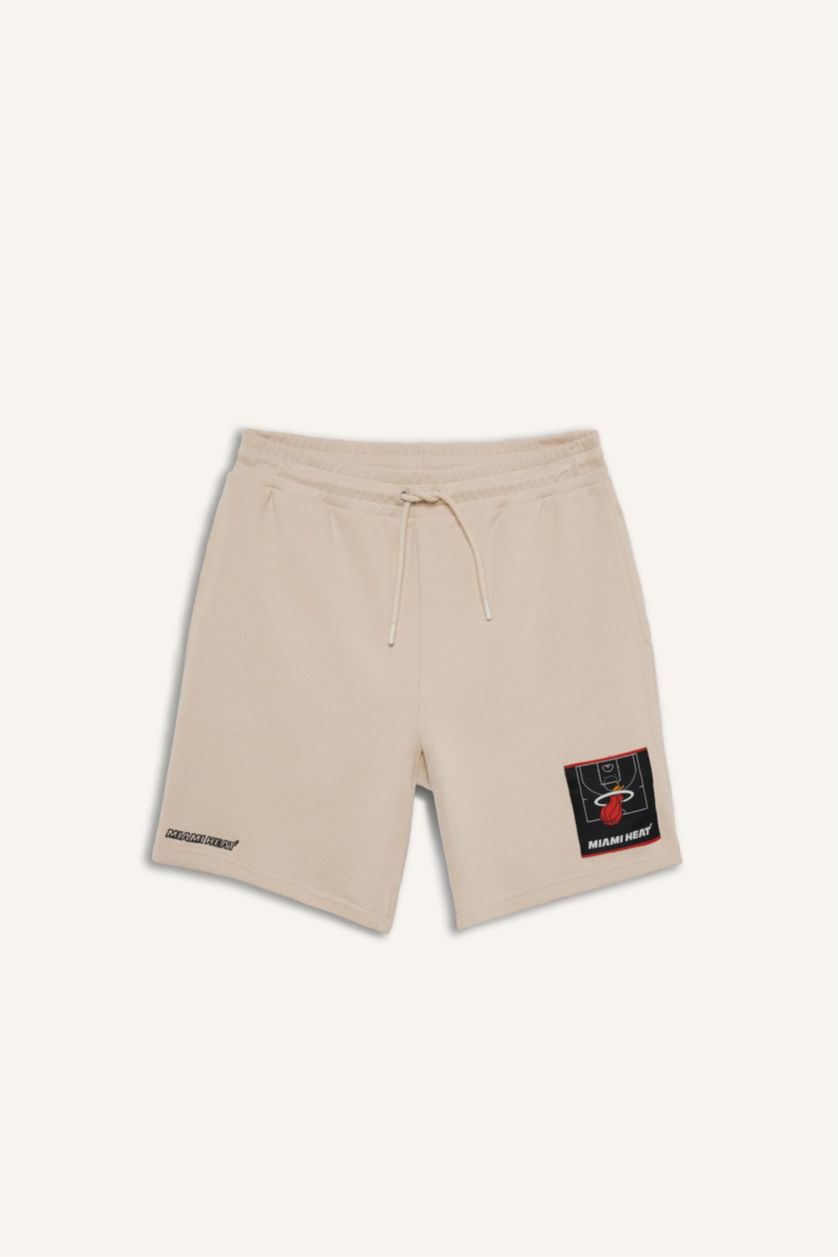 HOMME Beige Short NBA Miami Heat Coupe standard de DeFactoFit