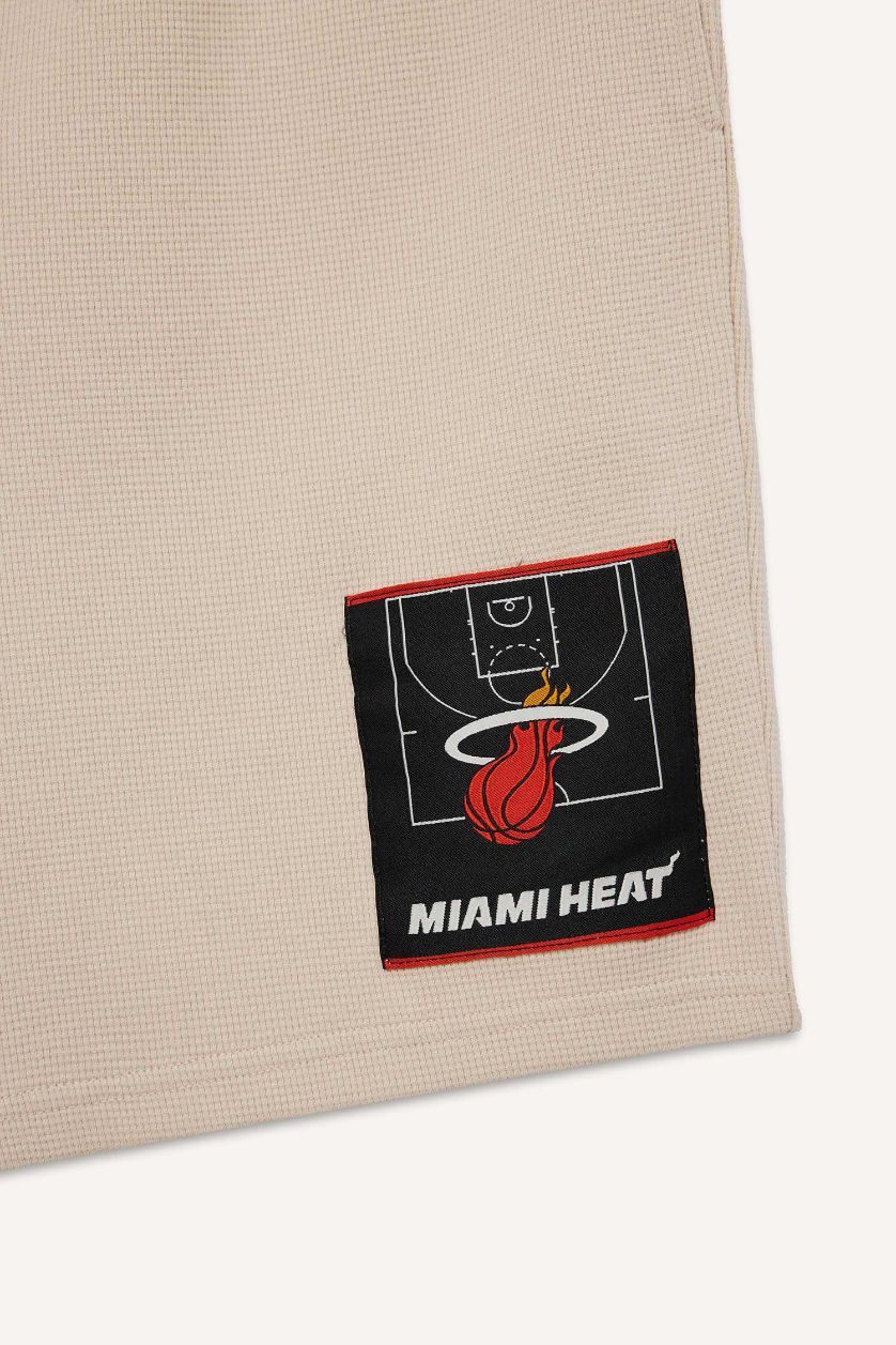 HOMME Beige Short NBA Miami Heat Coupe standard de DeFactoFit