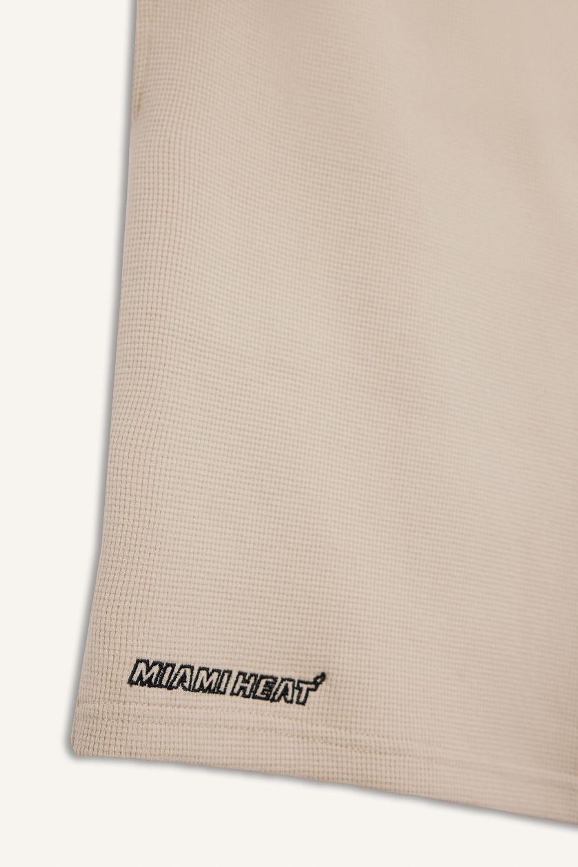 HOMME Beige Short NBA Miami Heat Coupe standard de DeFactoFit