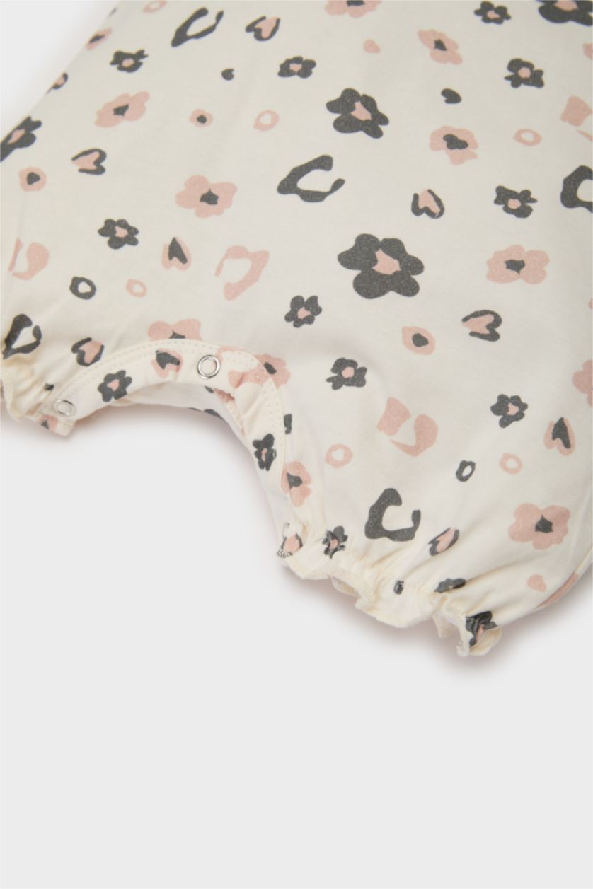 طفلة صغيرة زهري غامق جمبسوت ممشط من قطعتين