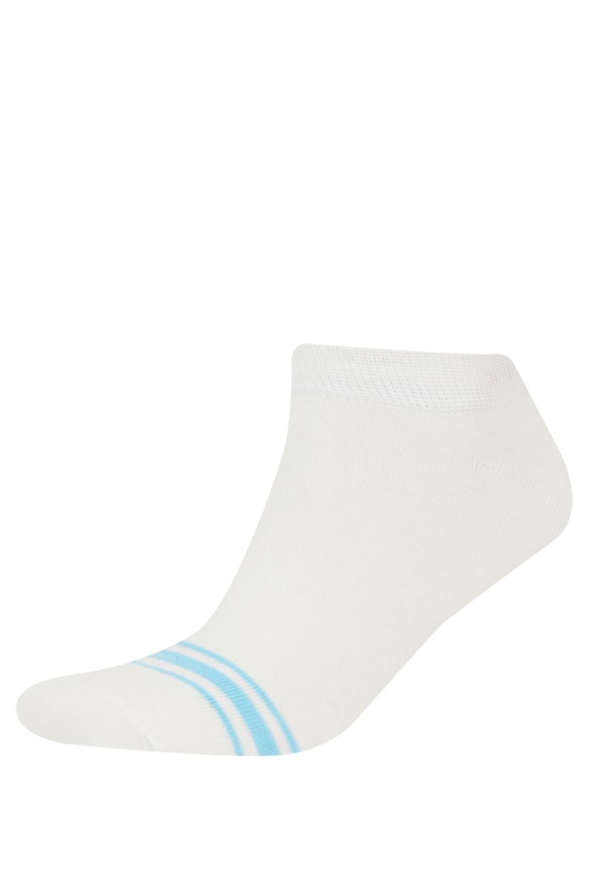 Man White Man 5 Piece Short Socks