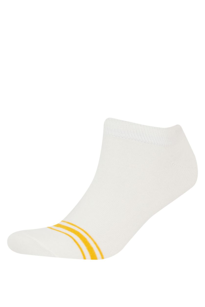 Man White Man 5 Piece Short Socks