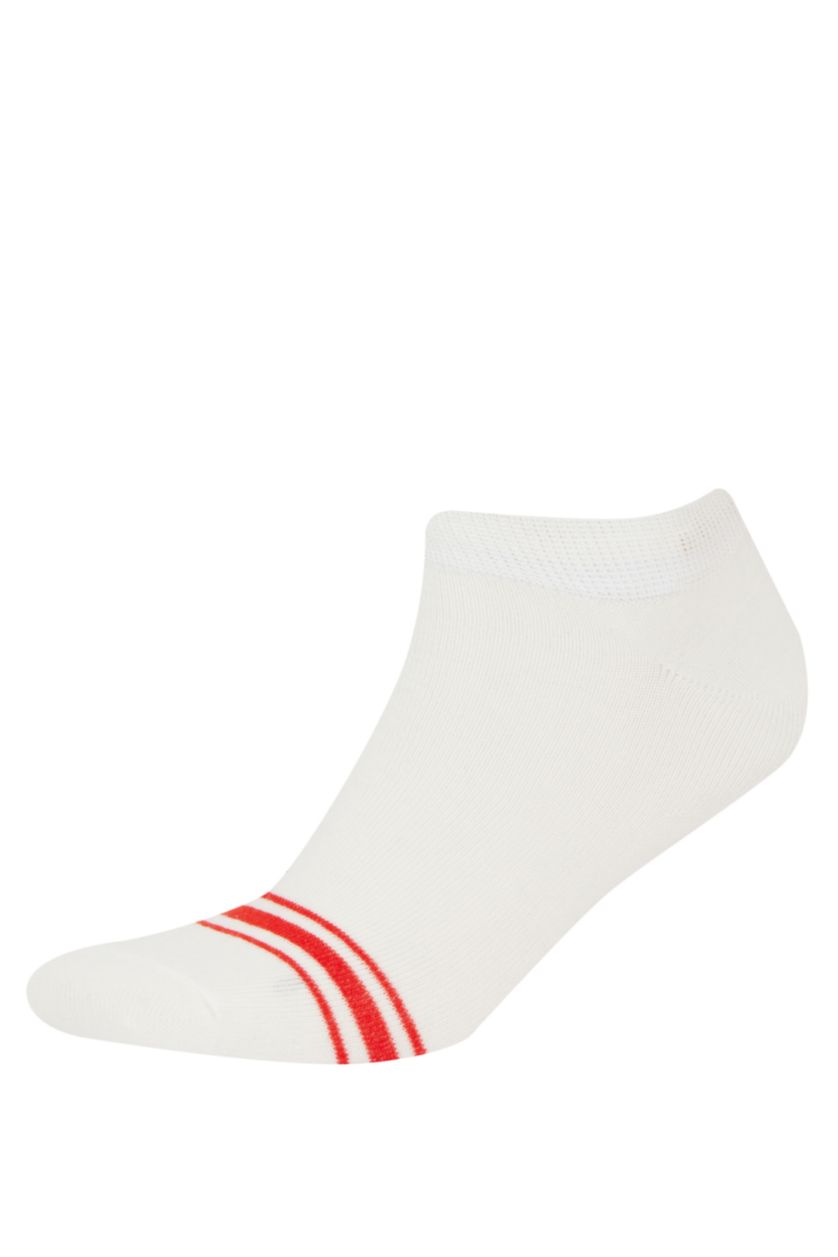 Man White Man 5 Piece Short Socks