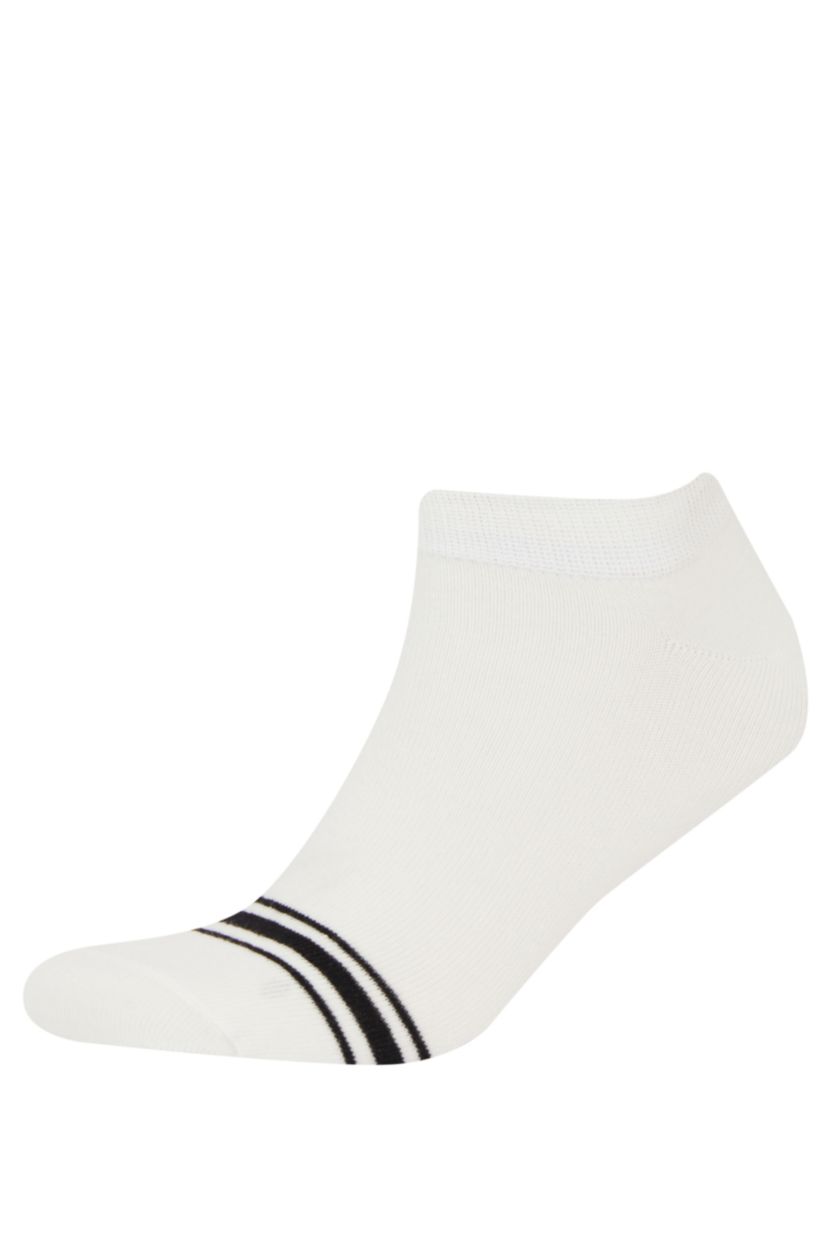 Man White Man 5 Piece Short Socks