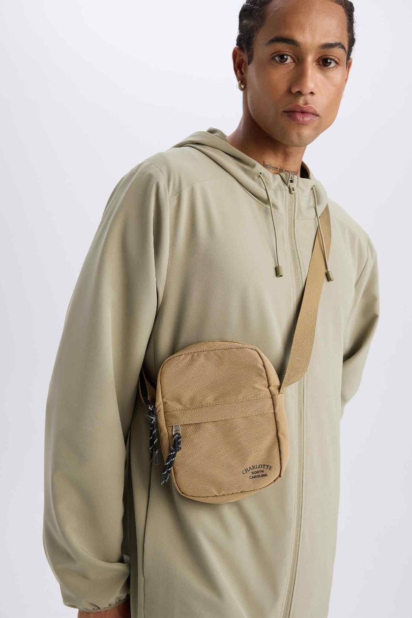 Мужчины Бежевый Мужская сумка через плечо