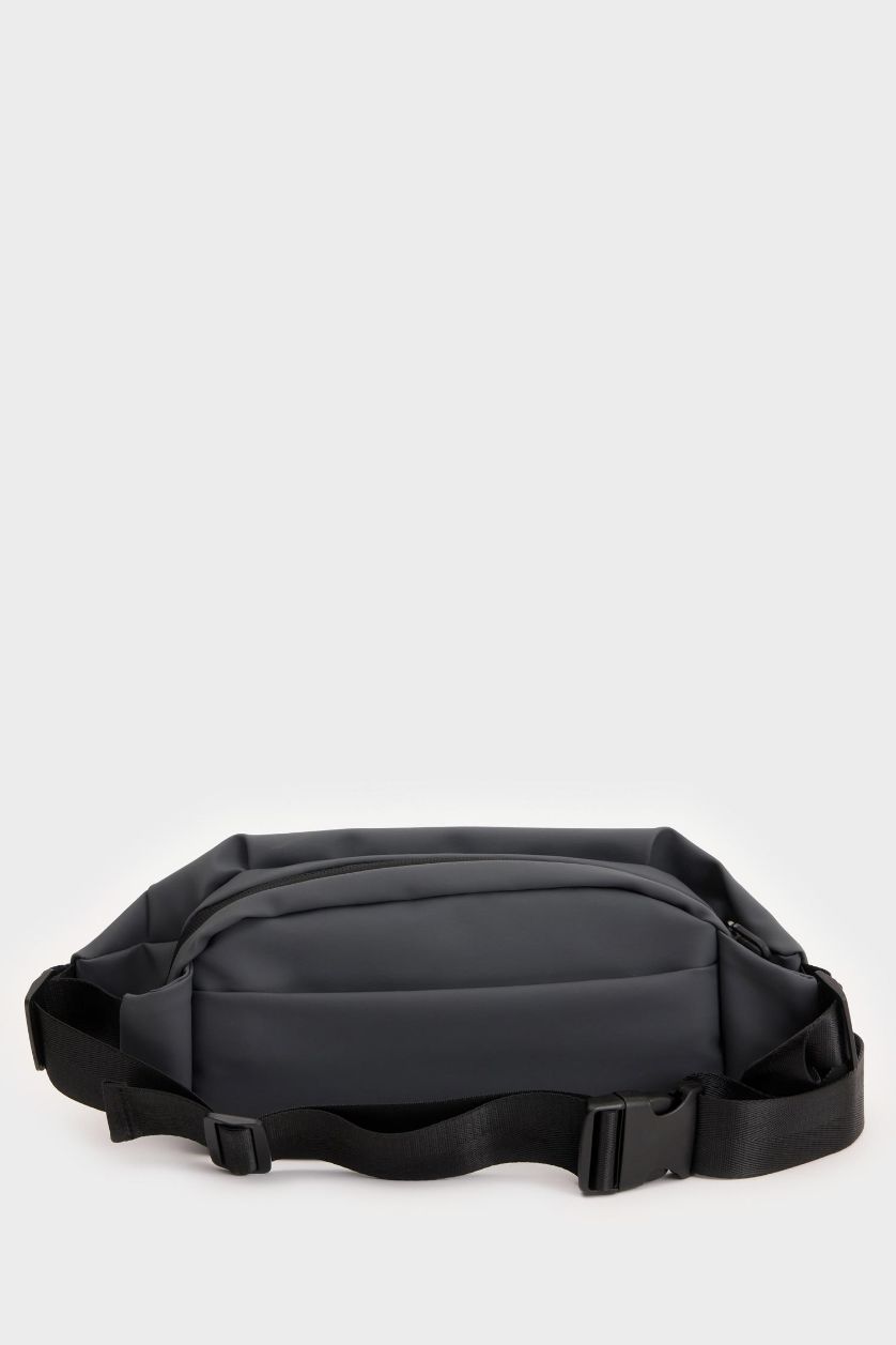 Erkek Gri Erkek Suni Deri Bel Çantası