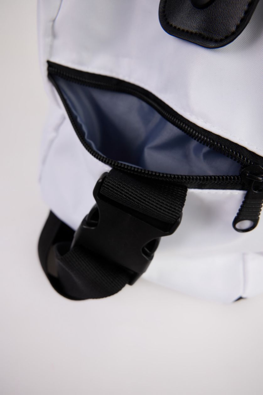 Erkek Beyaz Erkek Suni Deri Spor Ve Seyahat Çantası