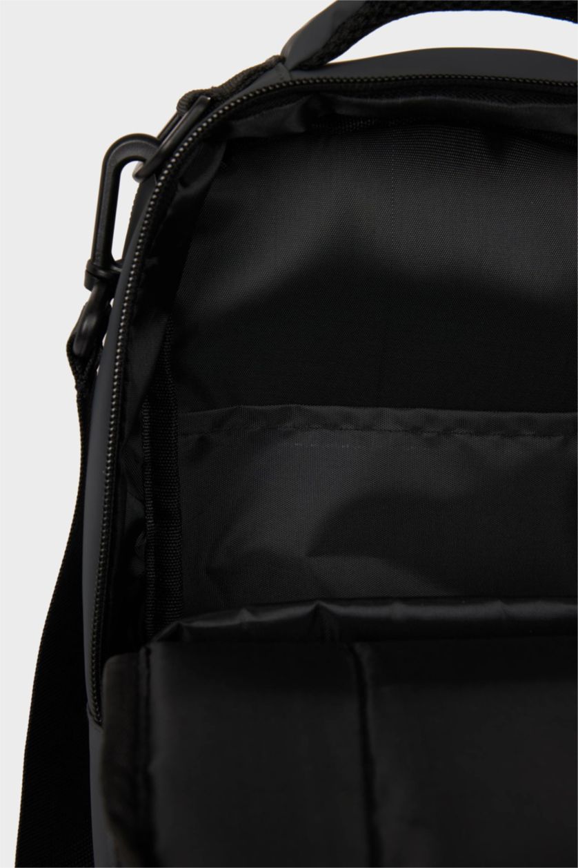 HOMME Gris Sac à bandoulière en similicuir pour homme