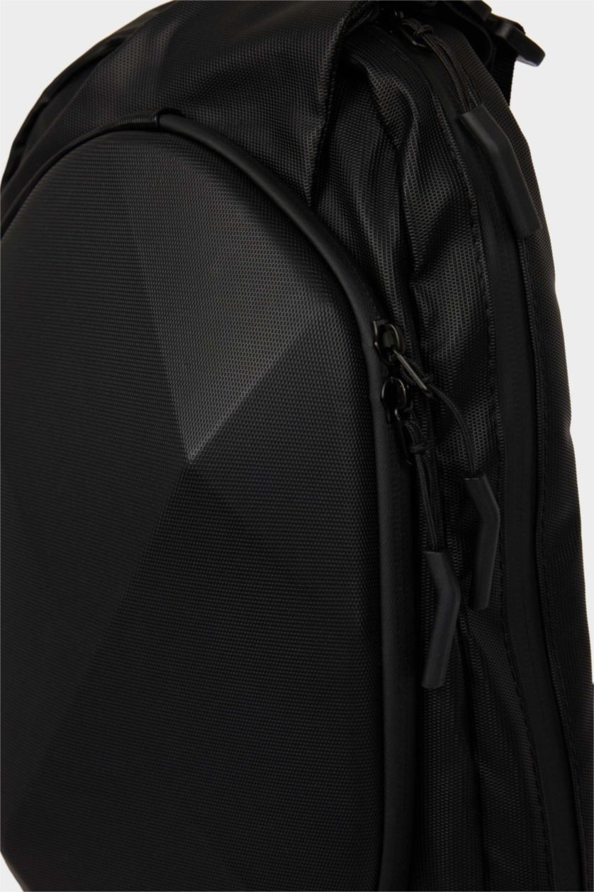 Мужчины Черный Мужская поясная сумка из искусственной кожи