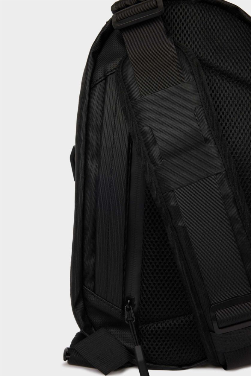 Мужчины Черный Мужская поясная сумка из искусственной кожи